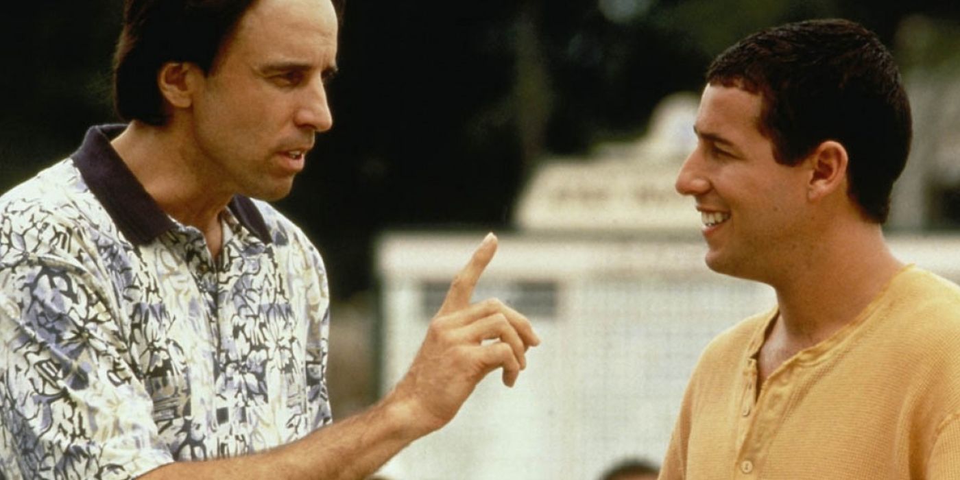 Adam Sandler as Happy Gilmore and Kevin Nealon as Potter in Happy Gilmore