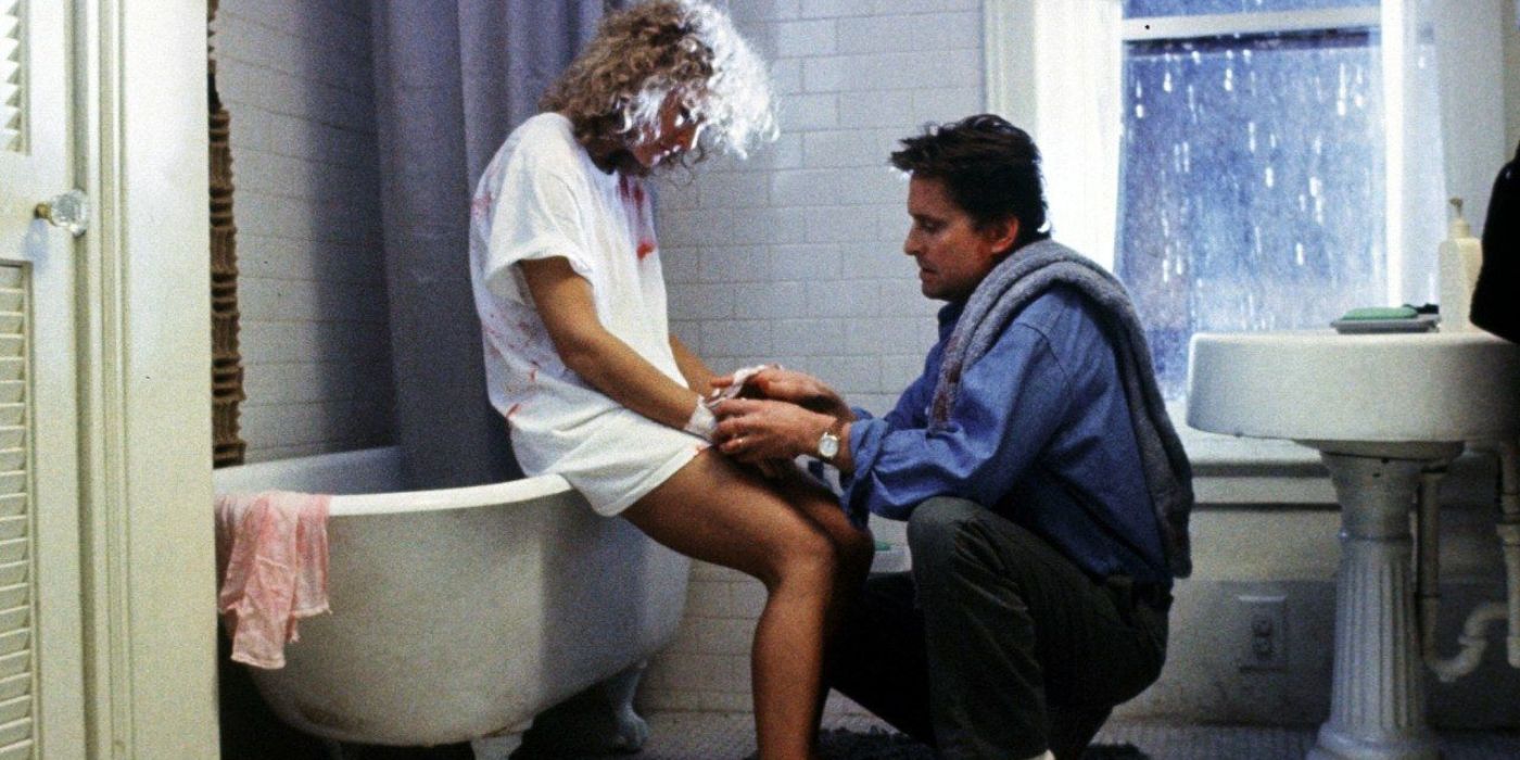 Glen Close and Michael Douglas in Fatal Attraction
