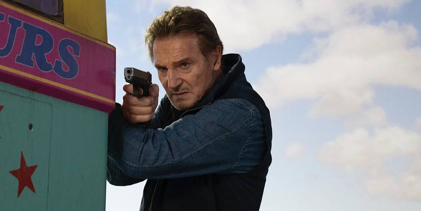 Liam Neeson as Mike McCann in Ice Road: Vengeance