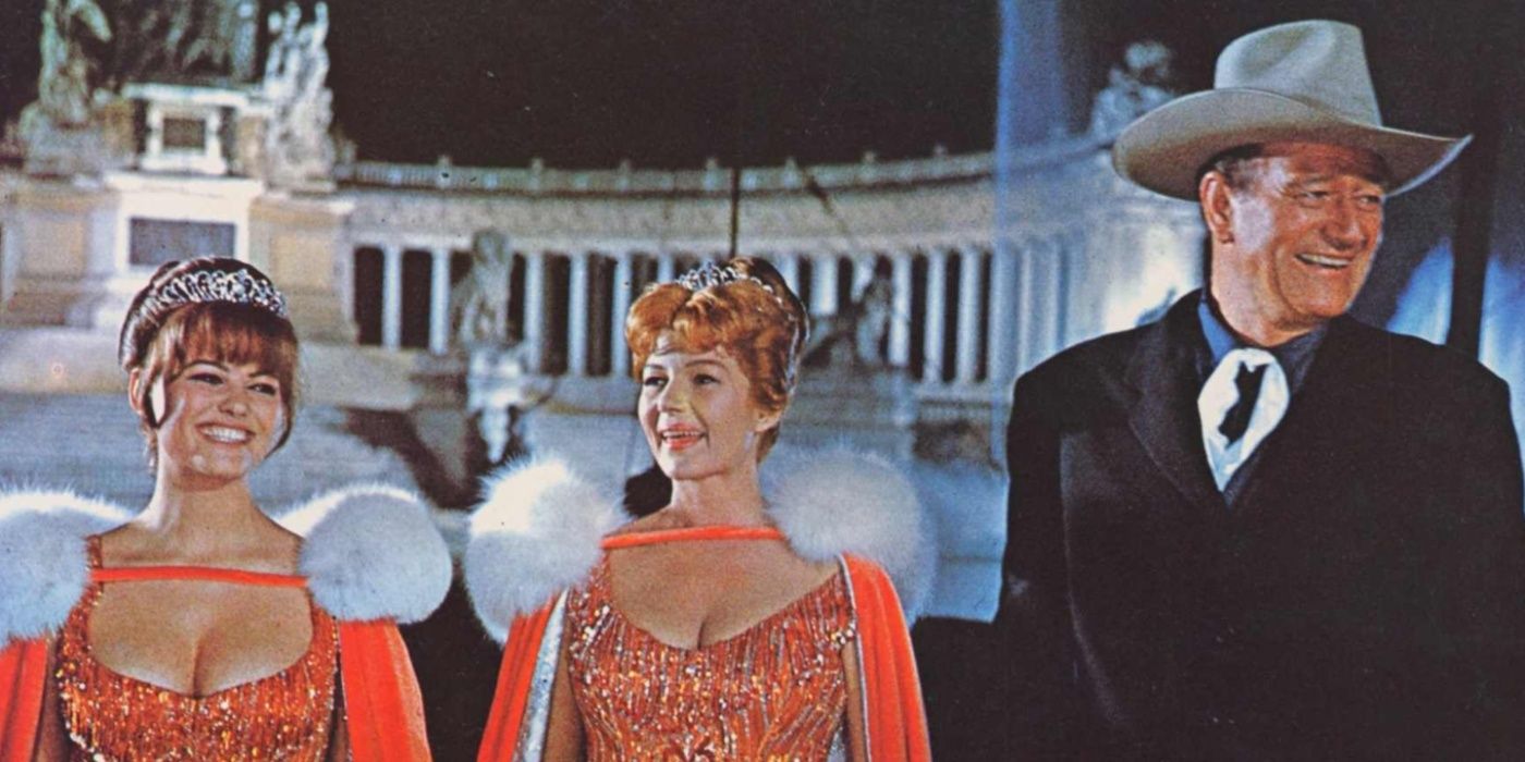 John Wayne in a scene from 'Circus World' (1964)