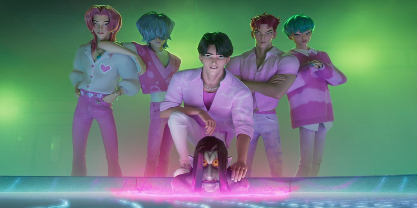 A boy group in KPop Demon Hunters
