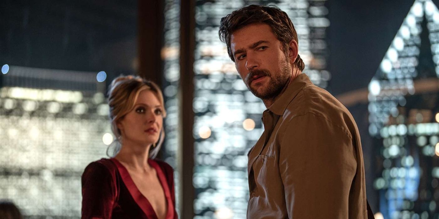 Meghann Fahy & Brandon Sklenar in Drop