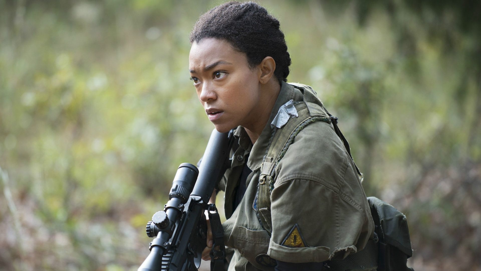 Sonequa Martin-Green as Sasha in The Walking Dead