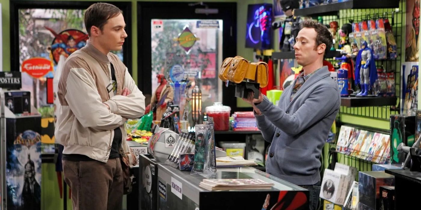 Sheldon and Stuart in The Big Bang Theory