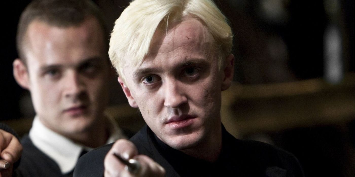 Tom Felton as Draco Malfy in Harry Potter Dealthy Hollows