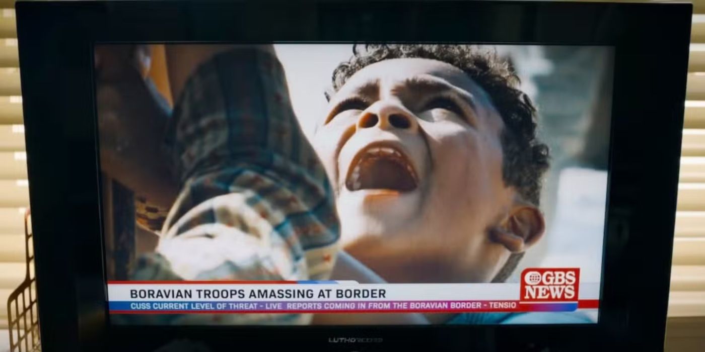 A clip of GBS news in James Gunn's Superman