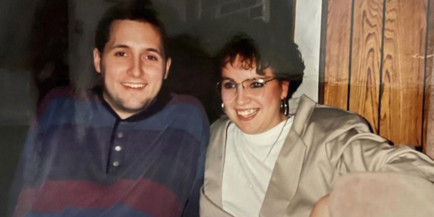 Brad Millerbernd with Patty Niemeyer smiling on the couch