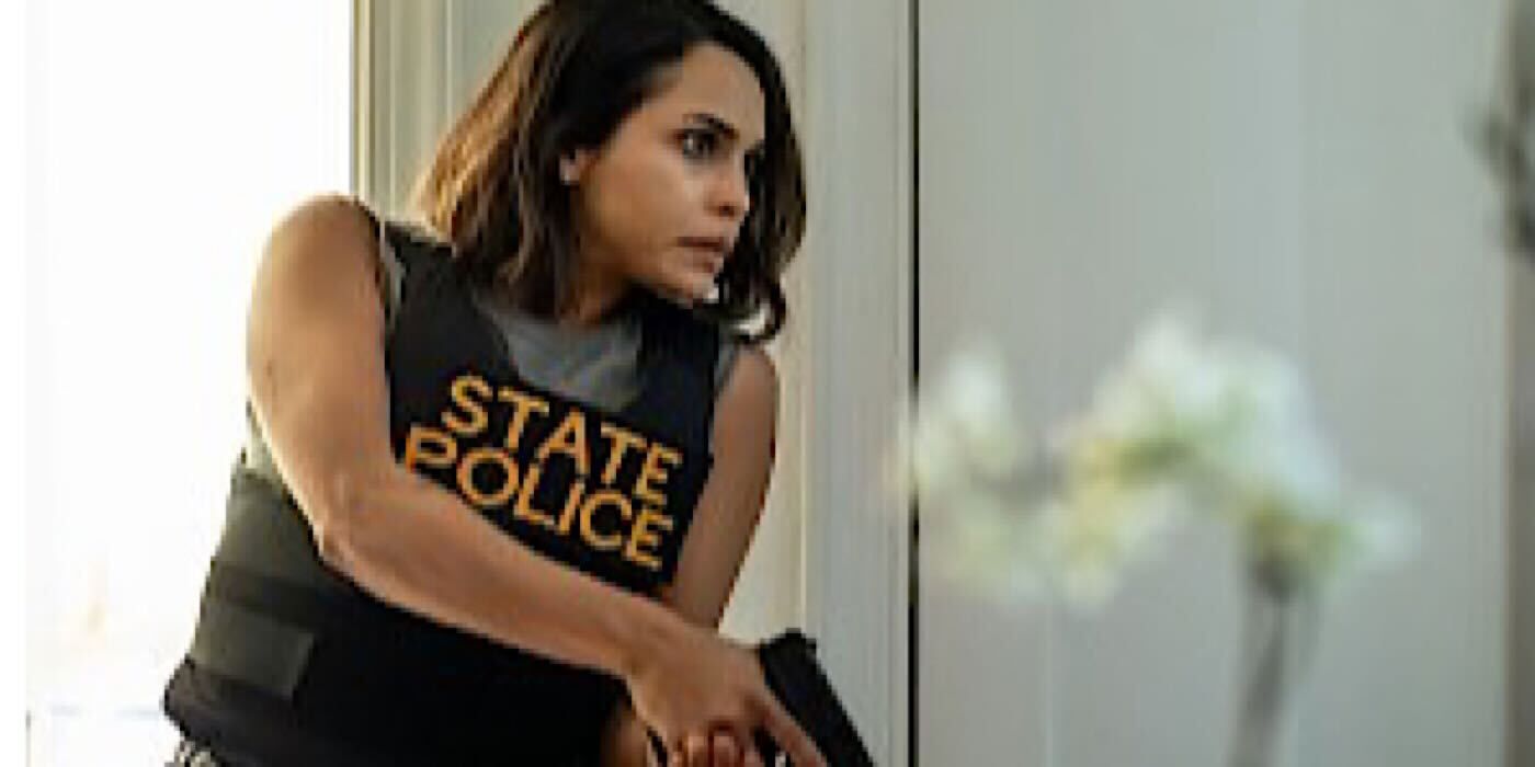 Monica Raymund with a Gun in Hightown