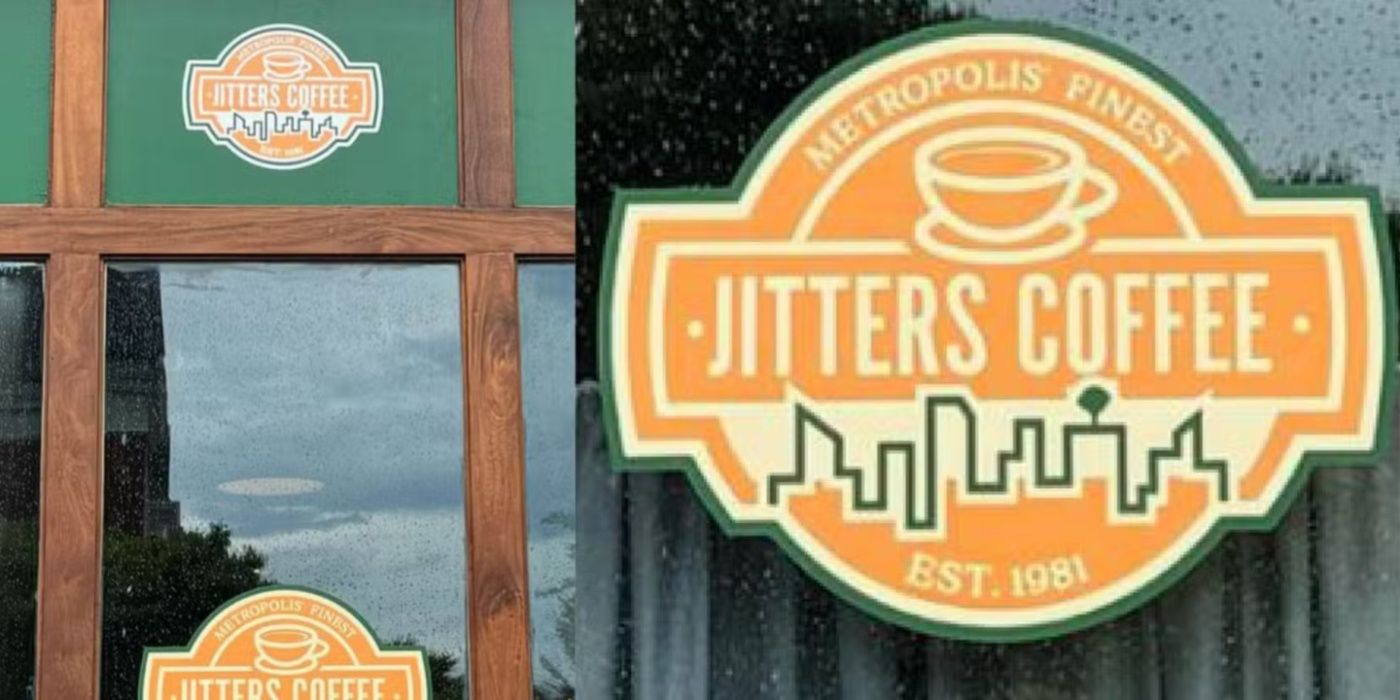 Jitter's coffee shop as seen in James Gunn's Superman (2025)
