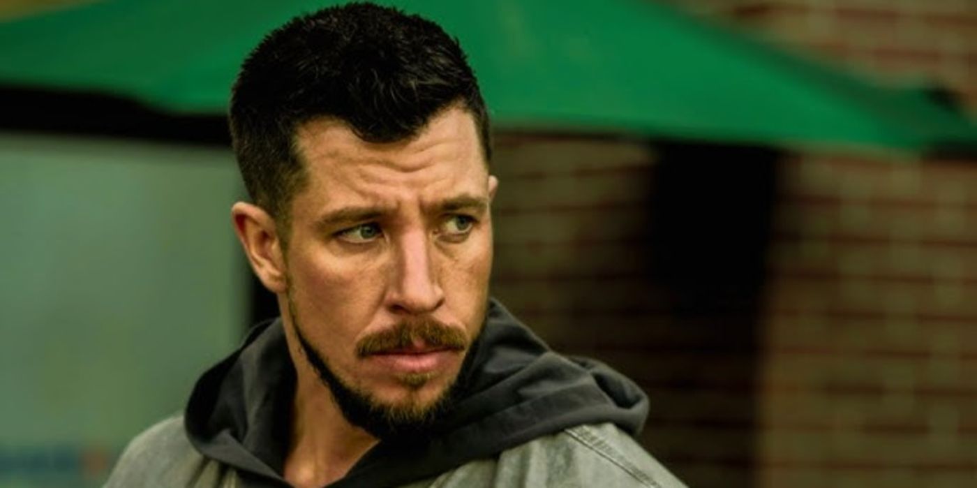 Drew wears a hoodie in Seal Team