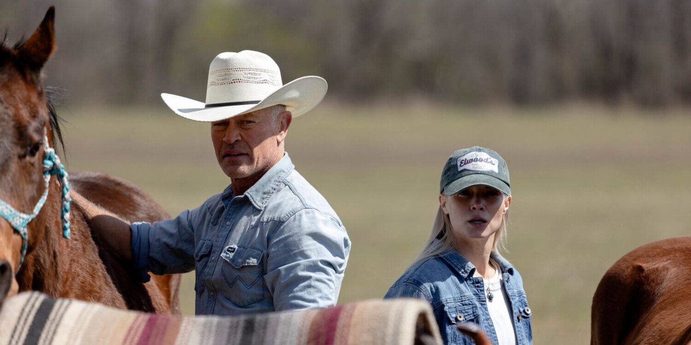 Neal McDonough and Sarah Jones in The Last Rodeo