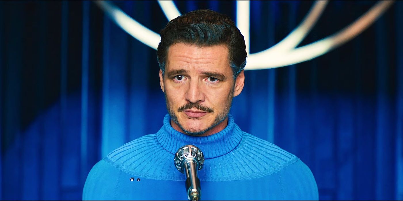 Pedro Pascal as Reed Richards/Mister Fantastic in The Fantastic Four: First Steps