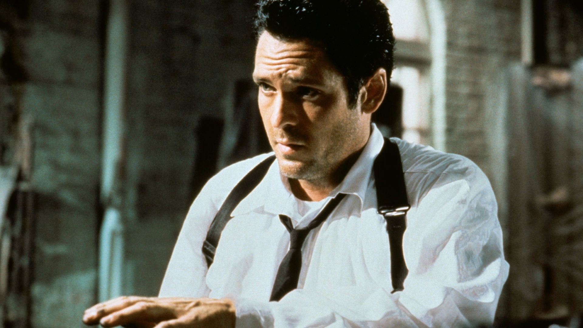 Scenes of Michael Madsen as Mr. Blonde in Reservoir Dogs