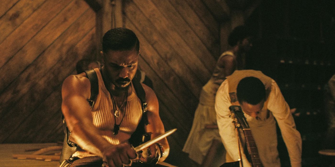 Michael B. Jordan and Miles Caton in Sinners