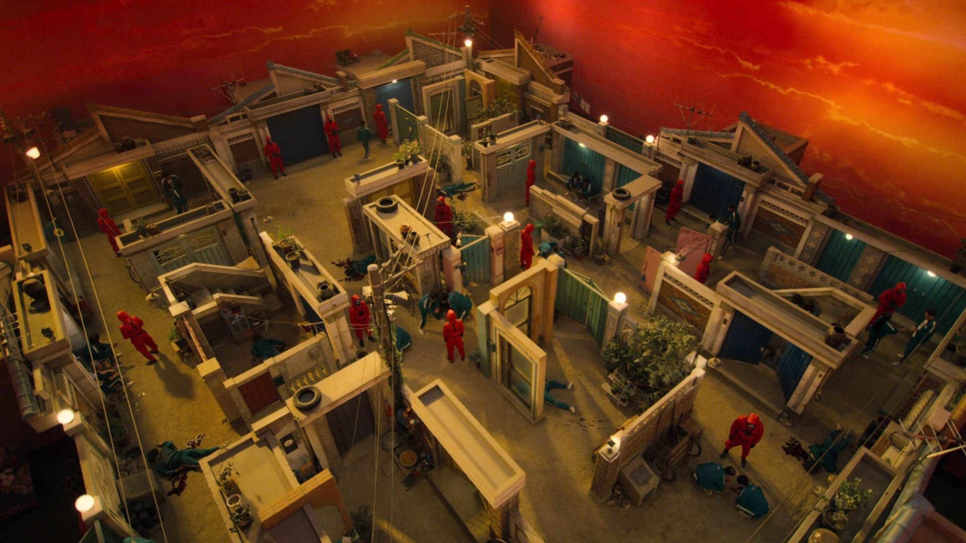 The Marbles village in Squid Game.