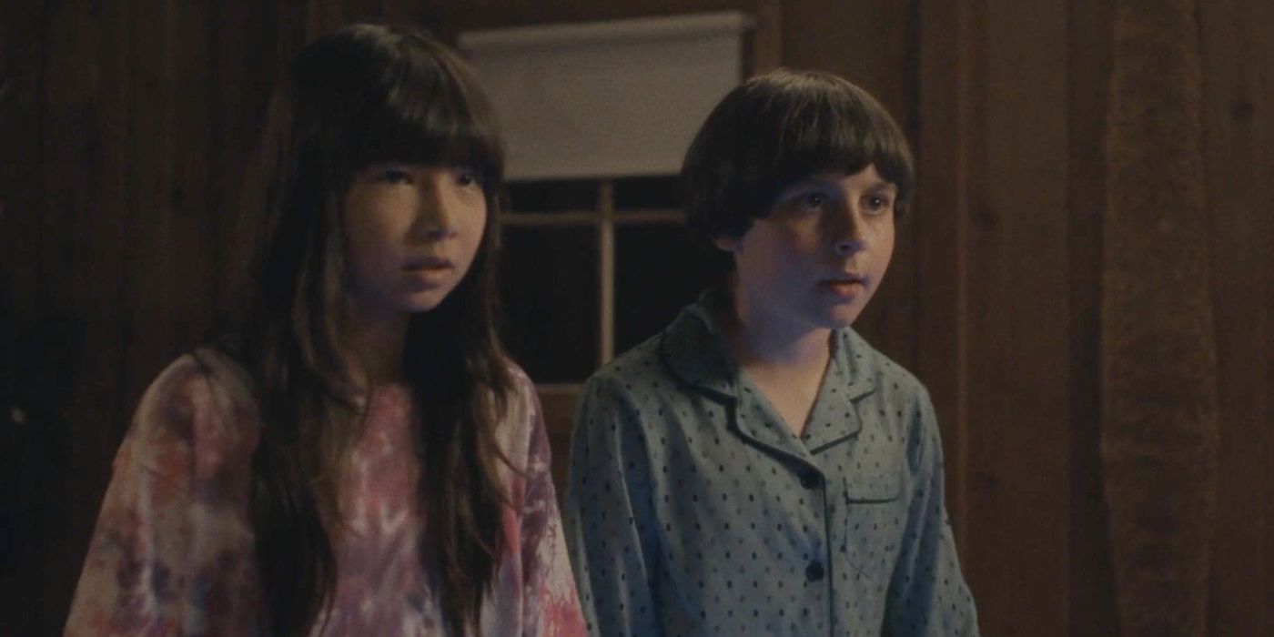 The main characters of Marshamllow in their cabin