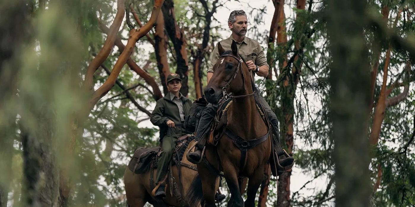  A man riding a horse in Netflix's Untamed