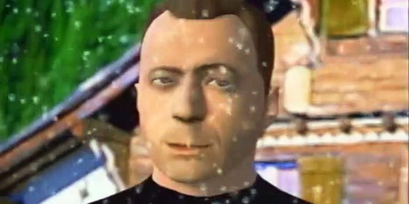 Bruce Willis CGI avatar as it appeared in Bruno the Kid
