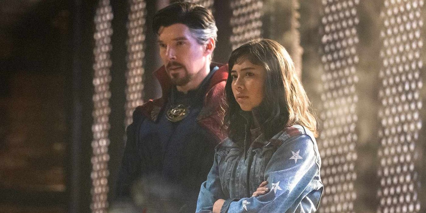 America Chavez and Doctor Strange in Multiverse of Madness