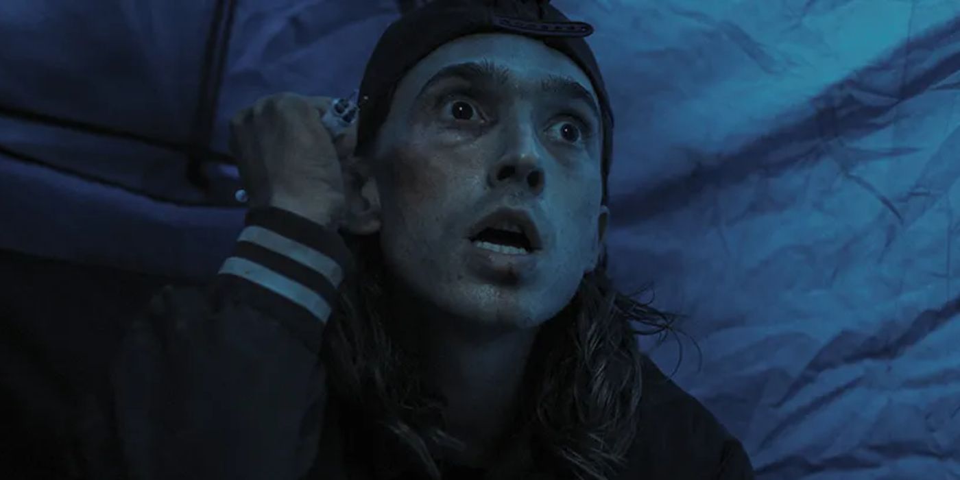 James holds a syringe in Weapons