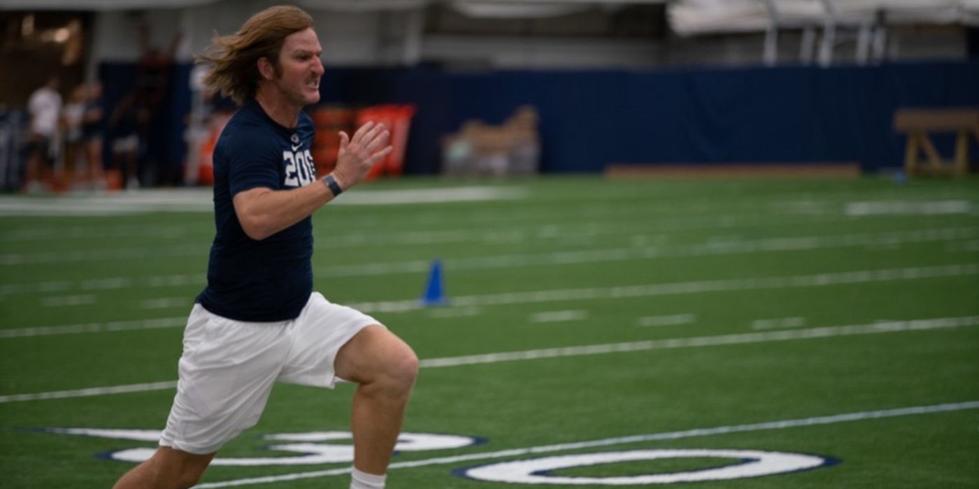 Chad runs a 40-yard dash in Eli's Places