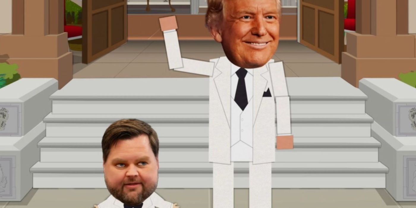 Donald Trump Kicks a Baby JD Vance in New ‘South Park’ Clip