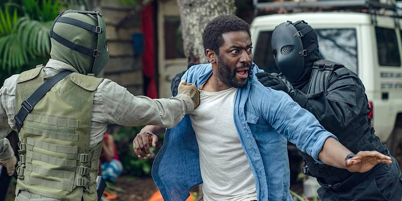 Ashley Thomas Being Abducted in Hostage on Netflix