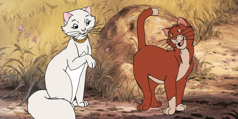 Duchess and Thomas O'Malley in The Aristocats