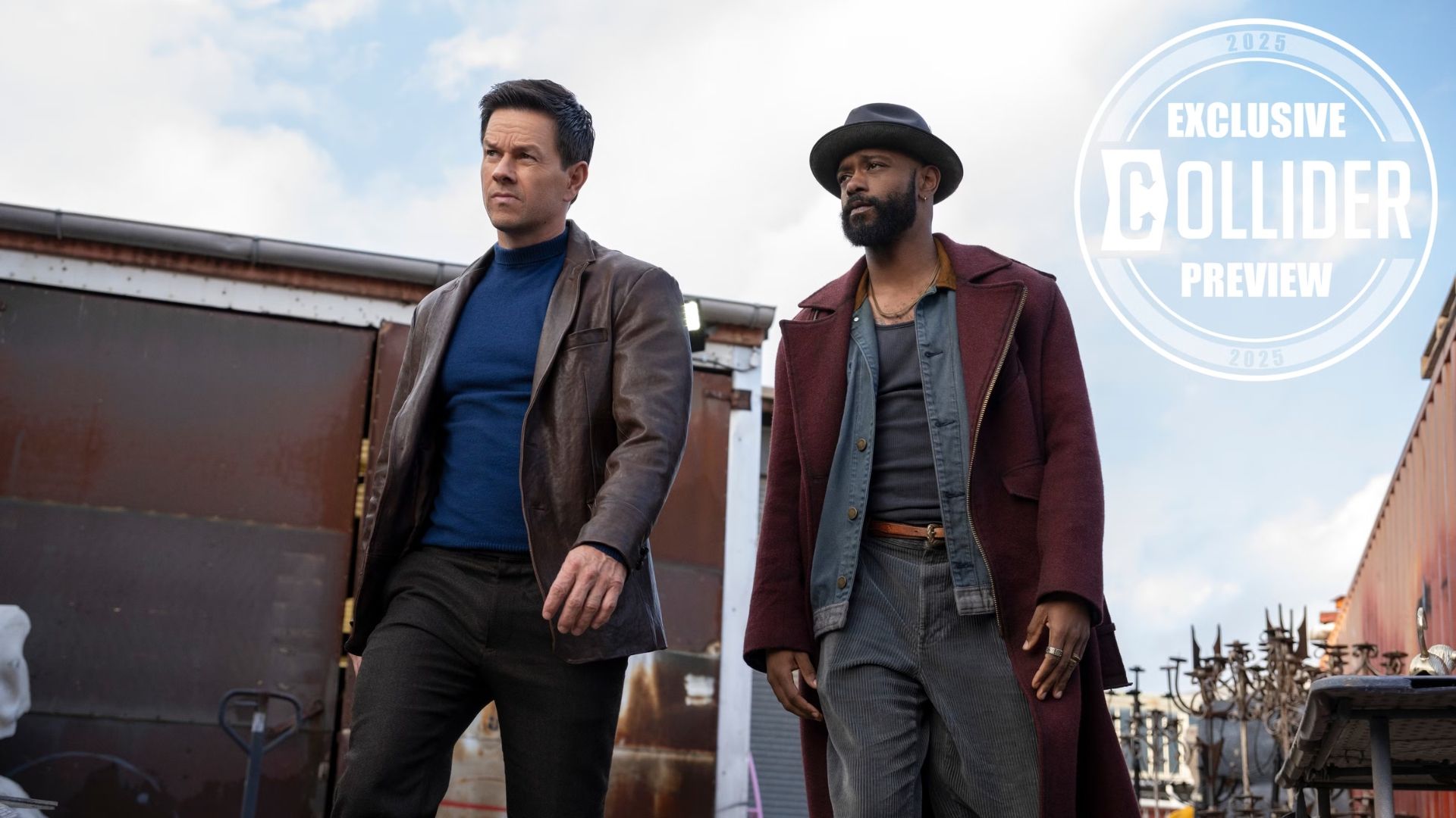 Mark Wahlberg and LaKeith Stanfield in Play Dirty