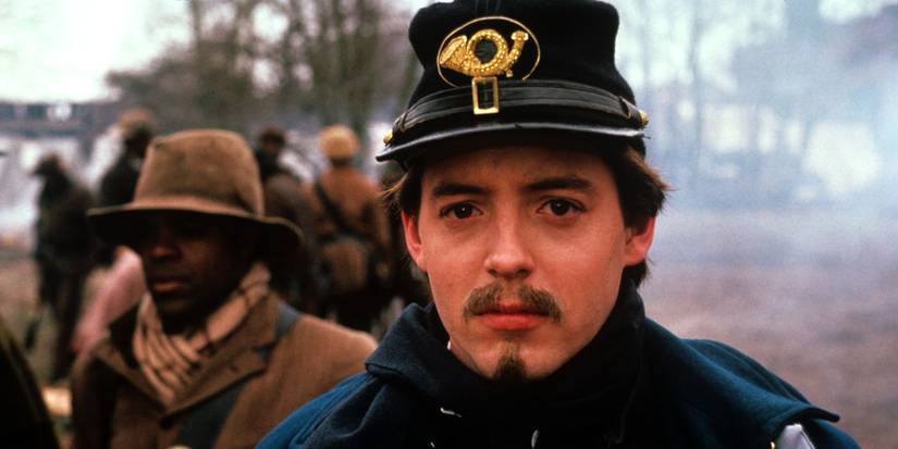 Matthew Broderick as Colonel Robert Gould Shaw in Glory