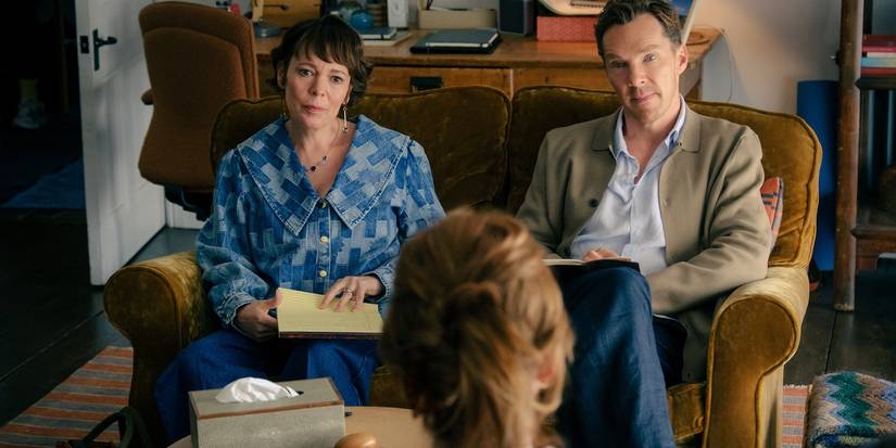 Olivia Colman's Ivy Rose and Benedict Cumberbatch's Theo Rose in The Roses