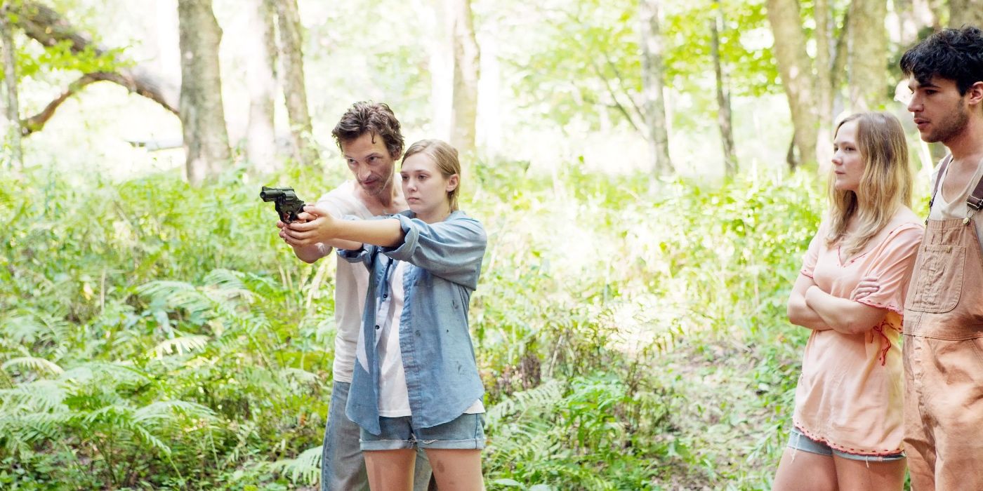 Patrick teaches Martha how to shoot in Martha marcy may marlene