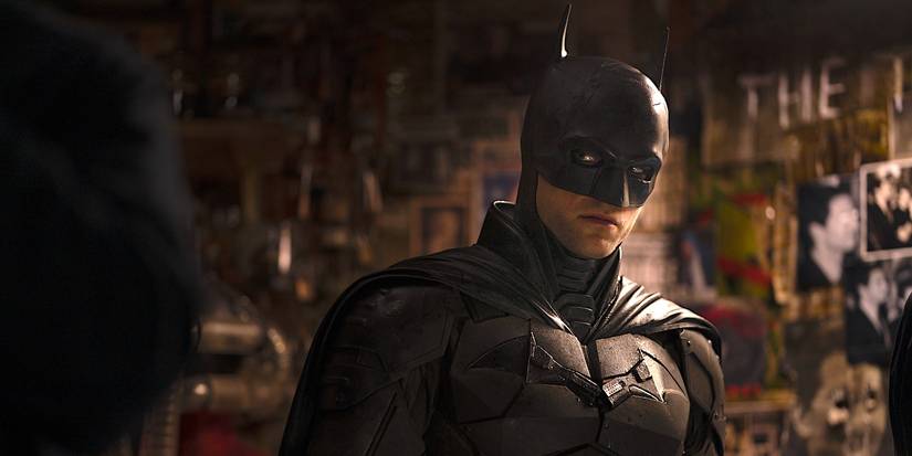 Robert Pattinson's Bruce Wayne suited up as Batman in Matt Reeves' The Batman