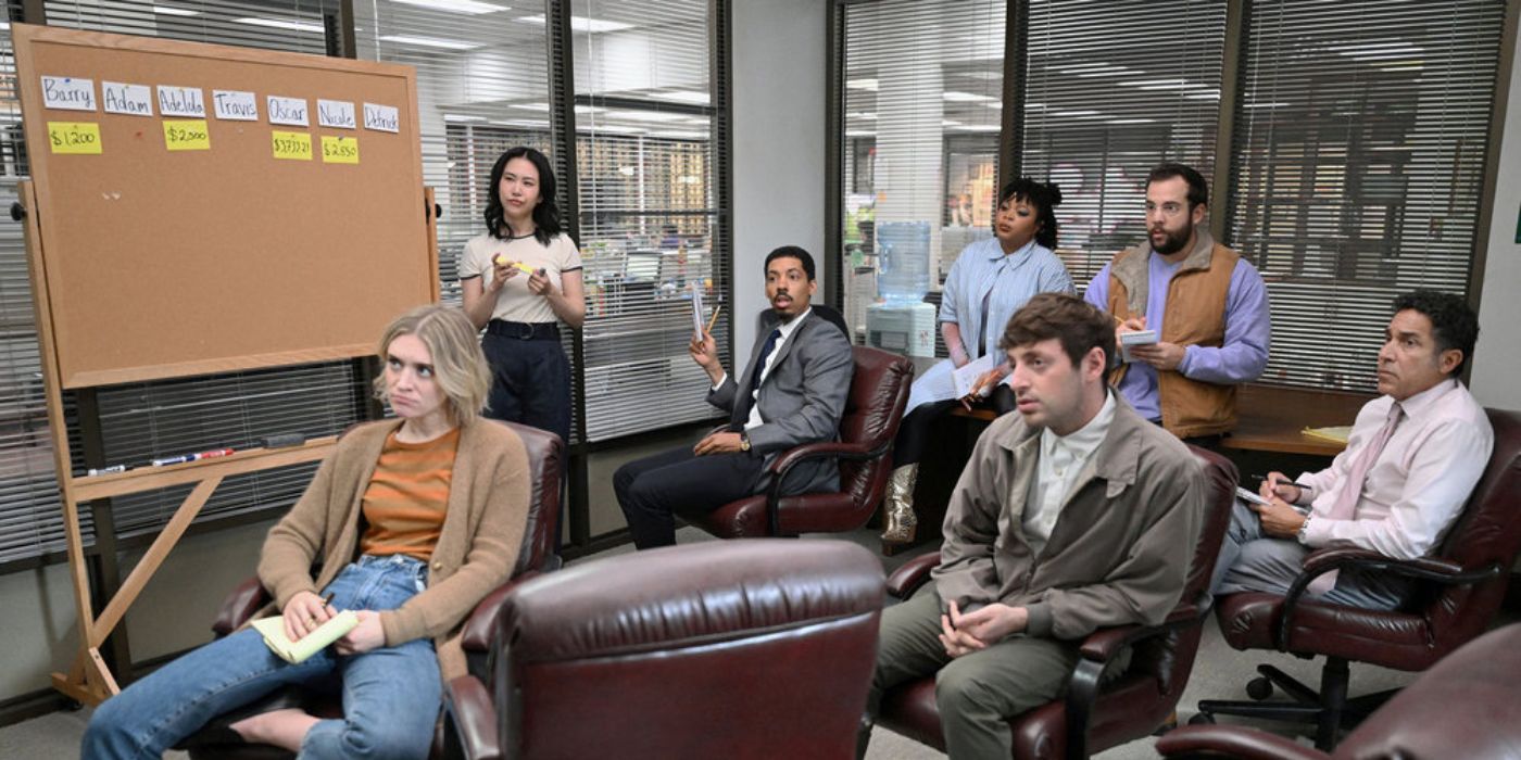 The newsroom staff of The Office spinoff, The Paper