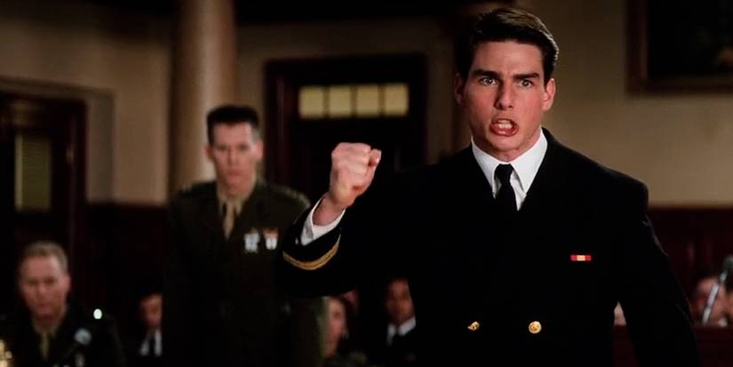 Tom Cruise in court in A Few Good Men.