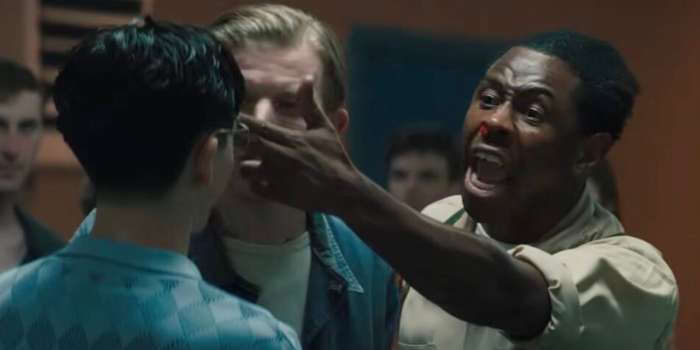 Tyler, the Creator in Marty Supreme yelling at Timothee Chalamet