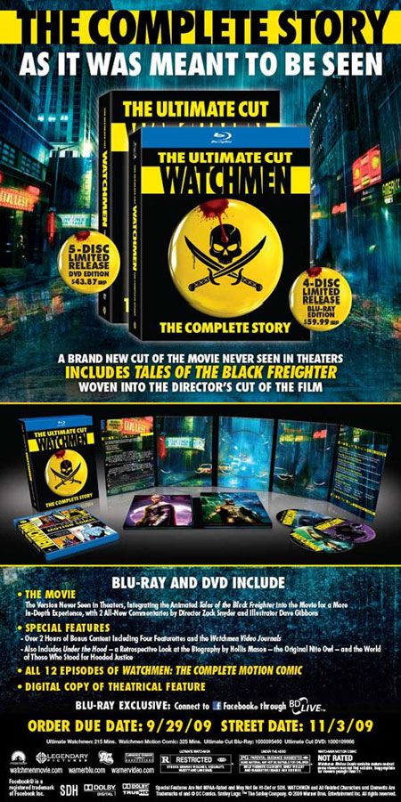 Watchmen: The Ultimate Cut DVD