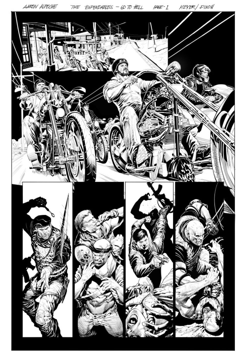 The Expendables Go To Hell Graphic Novel Page 1