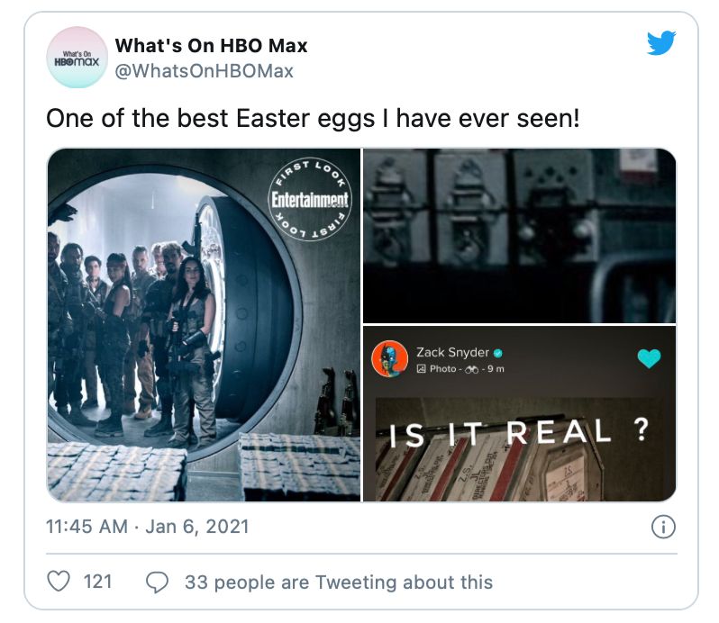 Army of the Dead Snyder Cut easter egg