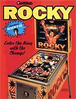 Movie PictureRocky Pinball!There's a scene very early on where Pauly throws a bottle through a Rocky pinball machine (which actually did subsist in the real world at the time). The shattered glass exposes a configuration of light bulbs that used to illuminate a painted visage of Rocky himself. The camera moves in close. This represents the inner skeletal workings of the boxer. What lies below the skin has been uncovered. He is just a man. It's a brilliant metaphor. One I've never seen utilized i