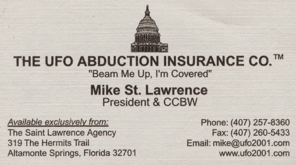 Alien Abduction insurance