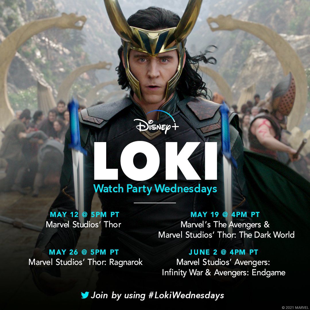 Loki Watch Party Wednesdays Disney Plus