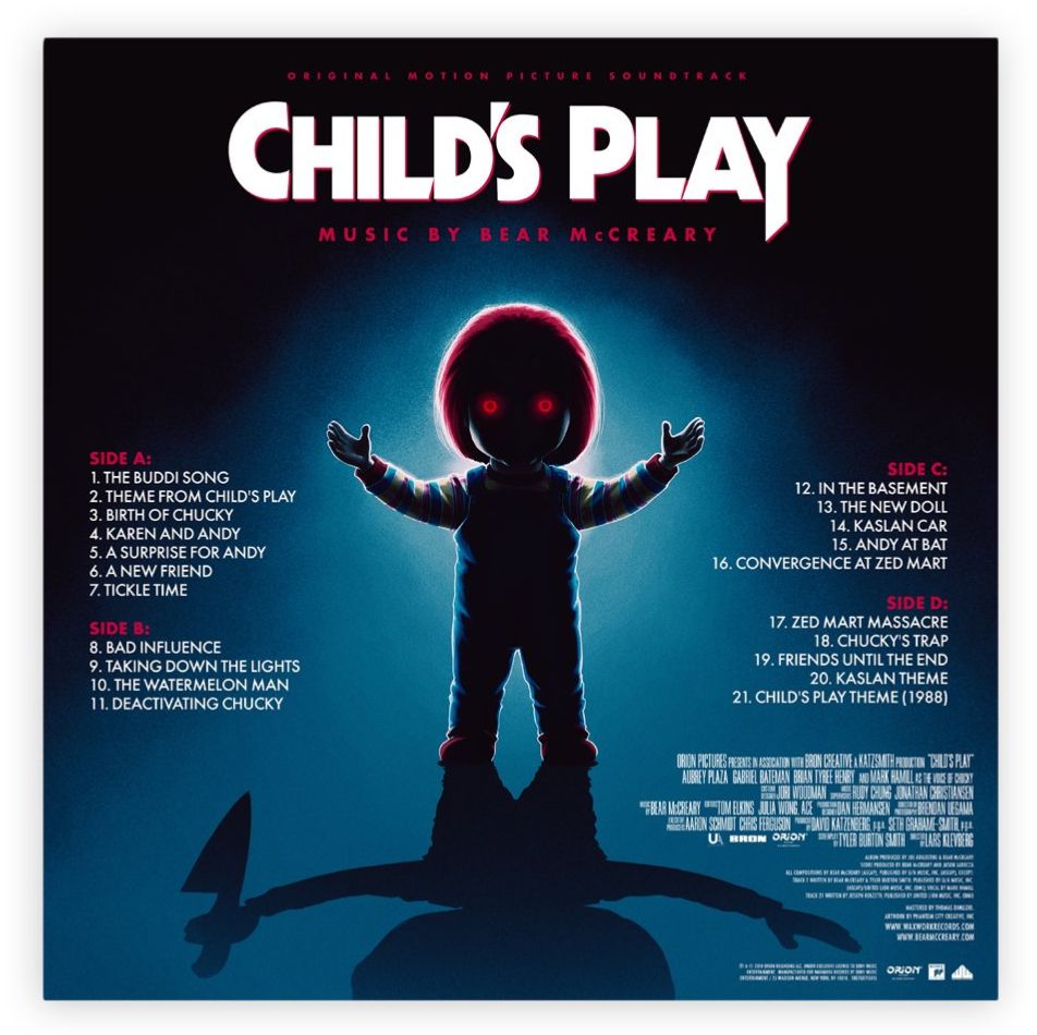 Child's Play (2019) LP Soundtrack Bear McCreary #2