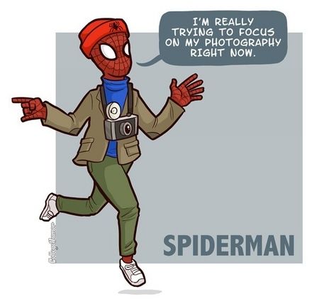 Spider-Man Hipster Image