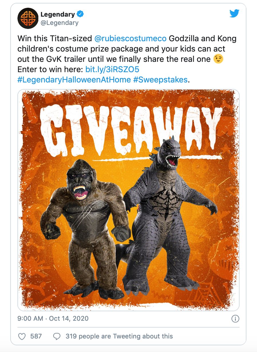 Godzilla Vs Kong Trailer Troll Tweet