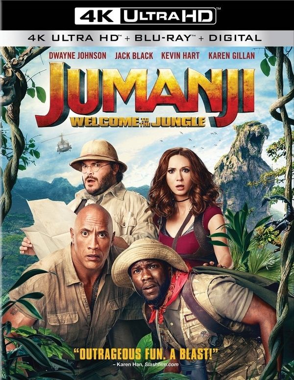 Jumanji 4K Blu-ray Artwork