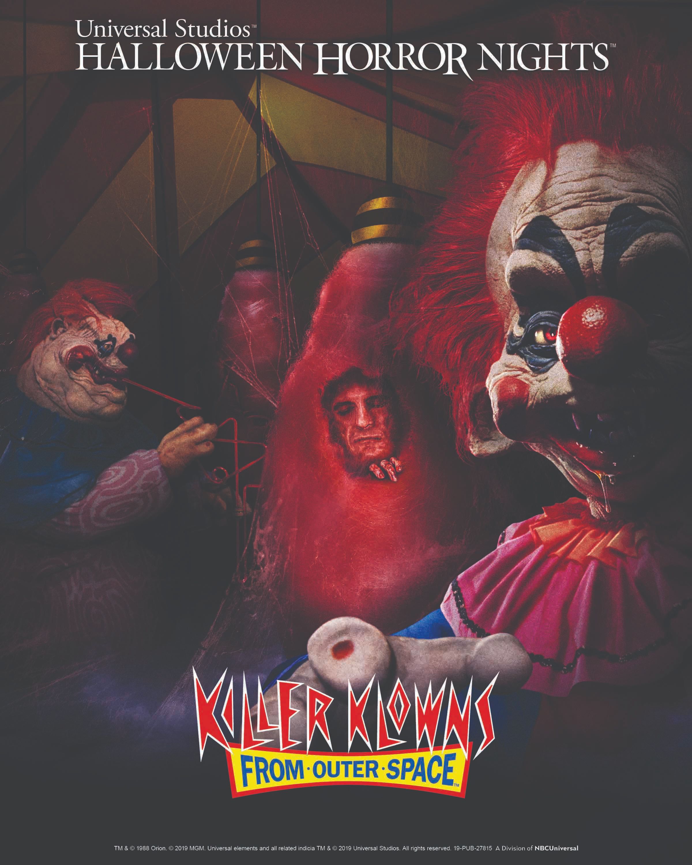 Killer Klowns from Outer Space maze Hollywood Horror Nights 2019