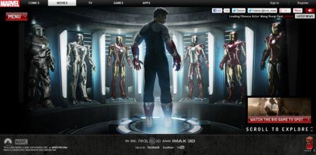 Iron Man 3 Official Website Photo