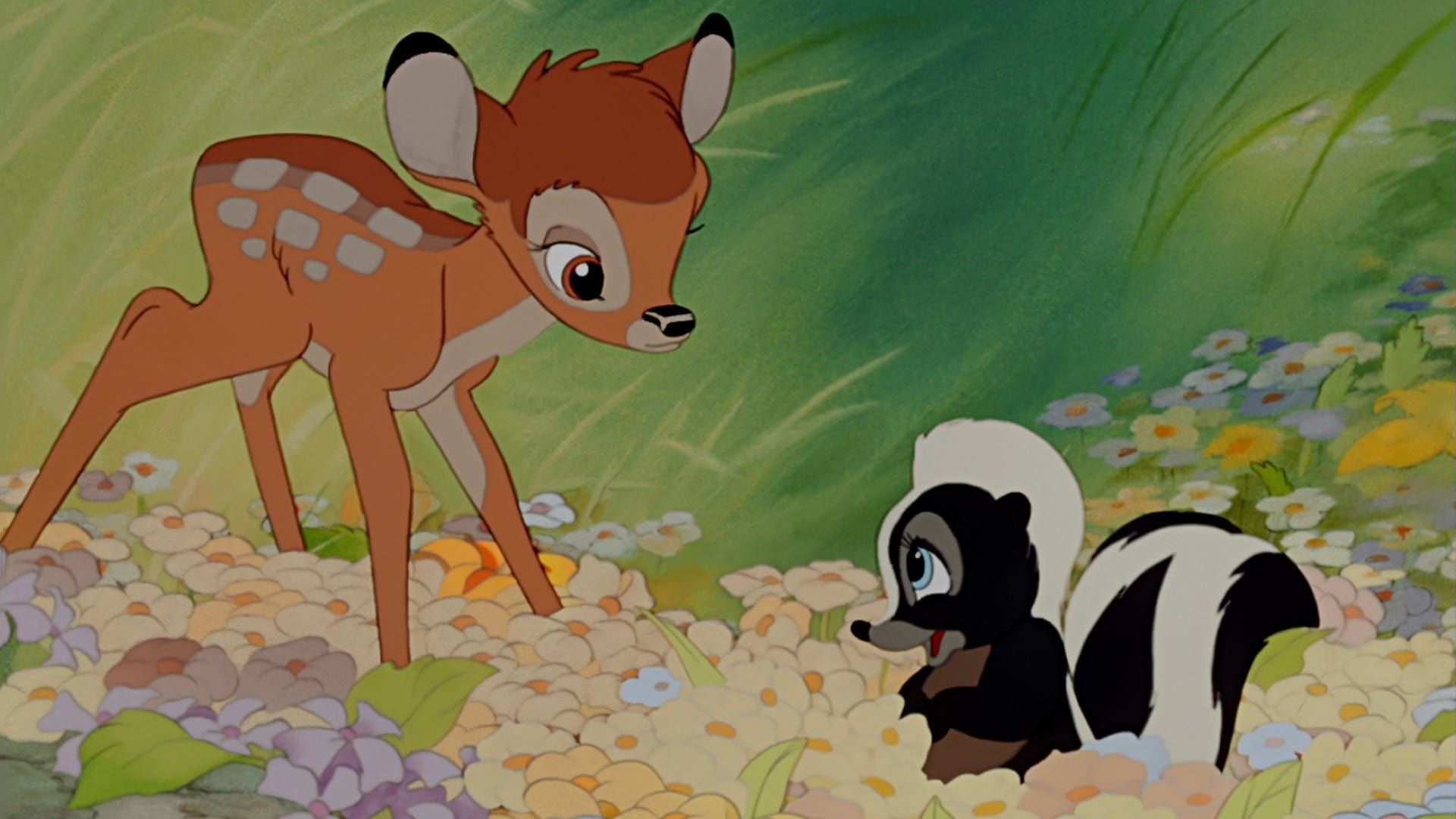 Bambi Faces a Little Skunk - Bambi (1942)