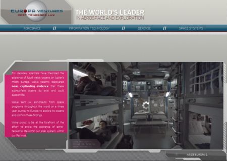 The Europa Report Viral Website